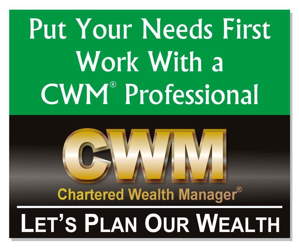 CHARTERED WEALTH MANAGER: HIGHEST GLOBAL DESIGNATION IN WEALTH MANAGEMENT