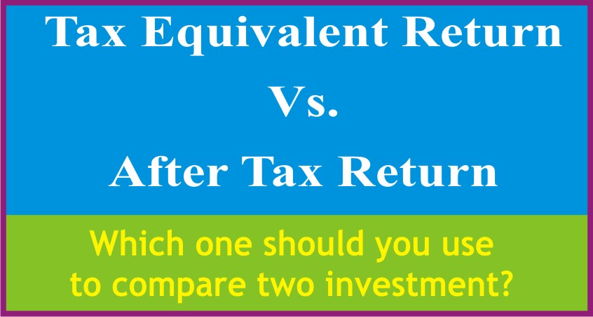 Tax Equivalent Return Vs. After Tax Return